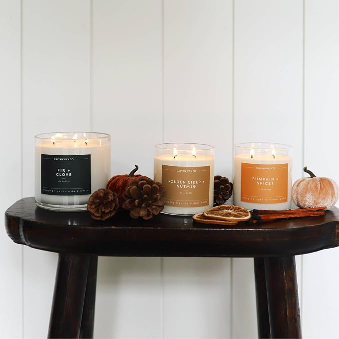 Calyan Wax Co. Fir & Clove 3 Wick Scented Candle - Image 7