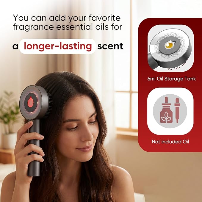 3-in-1 Scalp Massager with Oil Applicator, Portable Cordless Scalp Brush - Image 5