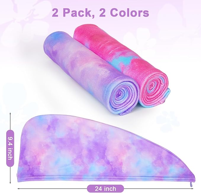 Unicorn Castle Microfiber Hair Towel - Image 7