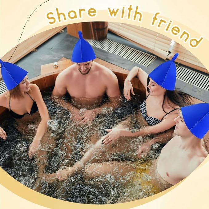 JaGely Sauna Hat for Men Women Sauna Hat Vaporarium Cap Russian Banya Cap for - Image 6