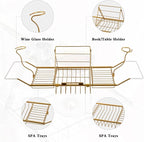BDL Bathtub Caddy Expandable Bath Tub Tray Table - Image 3