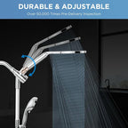 MakeFit Dual Handheld Shower Head Combo, 2-in-1 Rain Shower Heads System 8 Inch - Image 2