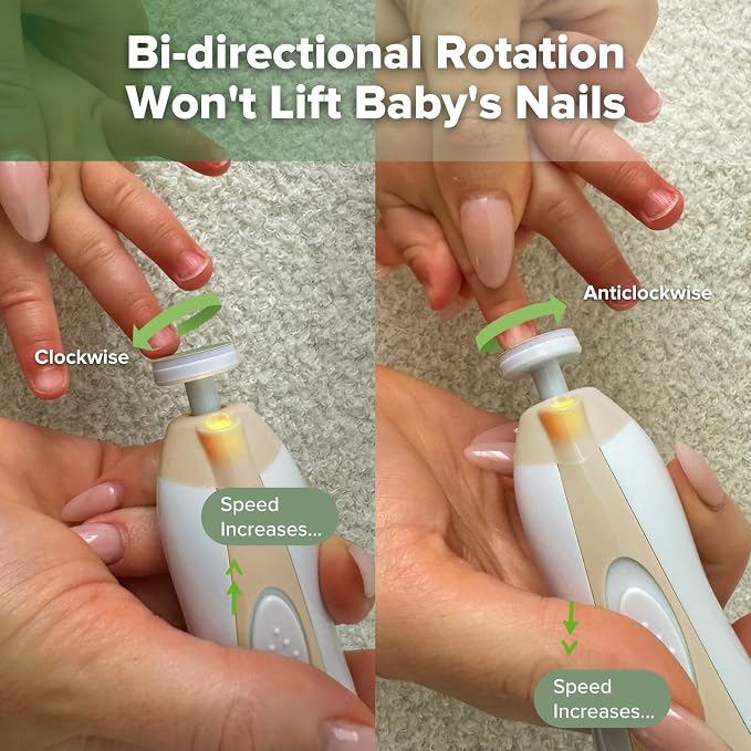 haakaa Baby Nail Care Electric Baby Nail File Kit - Image 3