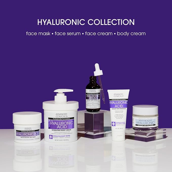 Advanced Clinicals Hyaluronic Acid Moisturizer Body Cream W/Vitamin E | - Image 8