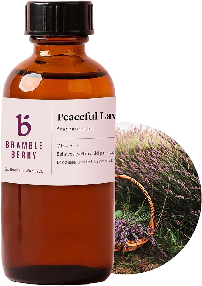 Bramble Berry Peaceful Lavender Fragrance Oil 2 oz | Calming Herbal Scent by BrambleBerry