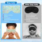 Coume 4 Pcs Jade Eye Mask Reusable Sage Green Facial Cooling Mask - Image 5