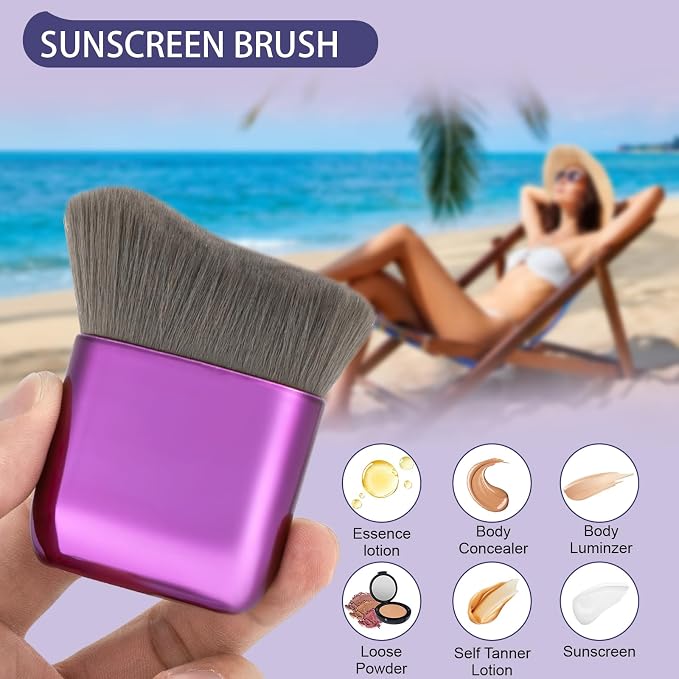 UNIMEIX Self Tanner Brush Sunscreen Body Makeup Brush Kabuki Blend Applicator - Image 5