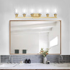 6 Light Gold Bathroom Vanity Light, Bathroom Light Fixtures - Image 8