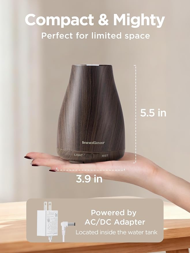 InnoGear Essential Oil Diffuser, Ultrasonic Diffusers - Image 2