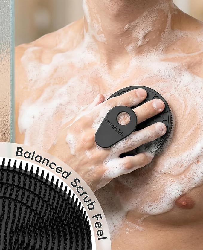 Soft Silicone Shower Brush Body Wash Bath Exfoliating Skin Massage Scrubber - Image 4