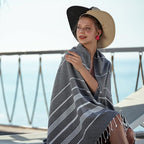 HAVLULAND Turkish Beach Towels, Oversized 40"x72" Turkish Bath Towel, Highly - Image 8
