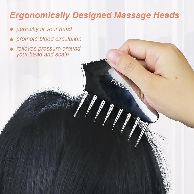 Portable Stainless Steel Scalp Massager - Image 3
