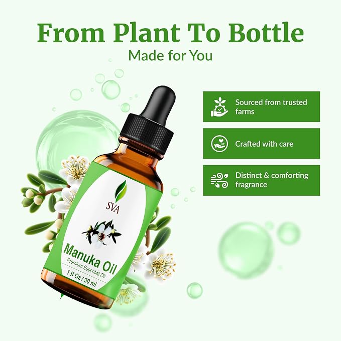 SVA Manuka Essential Oil – 1 Fl Oz – 100% Natural Manuka Oil - Image 4