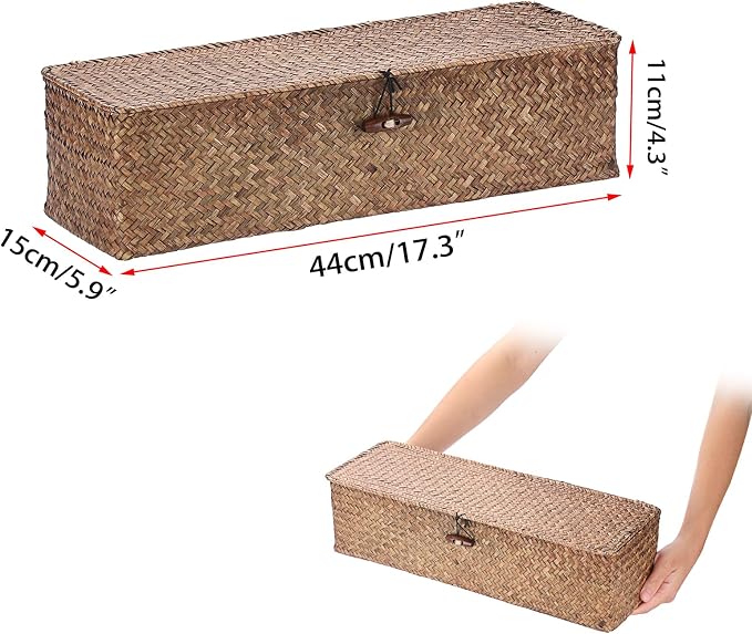 Sumnacon Extended Seagrass Storage Basket - Image 3