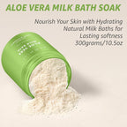Creamy Oats Milk Bath Soak Hydrate Moisturize Soften Skin Aloe Vera Honey - Image 4