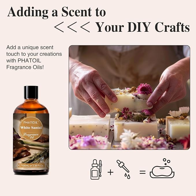 PHATOIL 3.38FL.OZ White Santal Fragrance Oils - Image 5