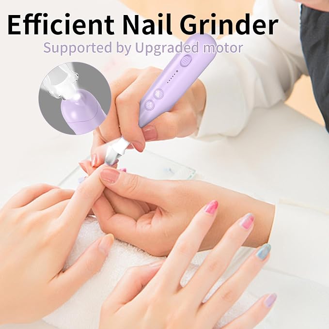 Cordless Electric Nail File Set, Rechargeable Pedicure Tools - Image 9