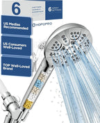 6-Mode High Pressure Handheld Shower Head by HOPOPRO