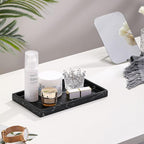 Luxspire Bathroom Vanity Tray, Resin Dresser Jewelry Ring Dish Tank Storage - Image 5
