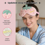 PERFECTSIGHT Sleep Eye Masks, Cute Fruit Sleep Eye Cover Lightweight Adjustable - Image 5