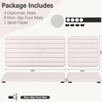 Set of 4 Bathroom Vanity Tray, Quick-Dry Diatomite Kitchen Tray - Image 5