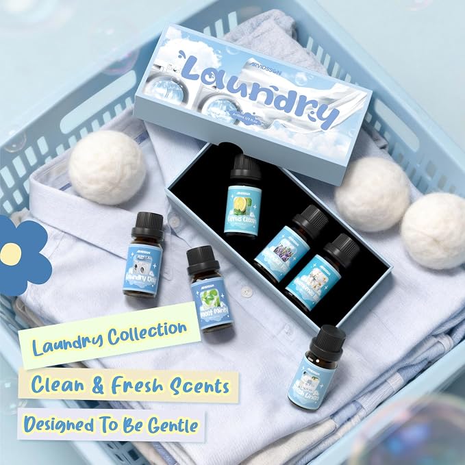 ARVIDSSON Laundry Collection Essential Oil Set, Natural Clean Essential Oils - Image 7