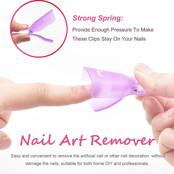 Gel Nail Polish Remover Tools Kit, - Image 3