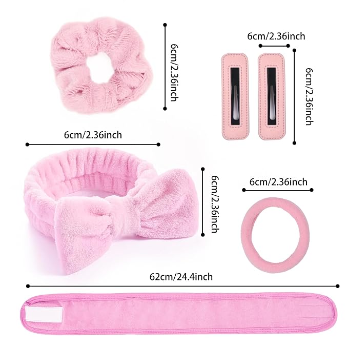 Spa Gift Set: Bubble Headband, Face Wash Headband, Skin Care Wristbands - Image 3