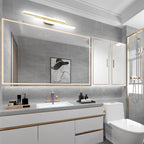 Ralbay 40" Modern LED Gold Vanity Lights 40W Frosted Aluminum Gold Bathroom - Image 4
