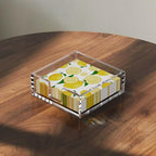 HIIMIEI Acrylic Napkin Holder for Table: Square Luncheon Napkin Tray, Flat - Image 8