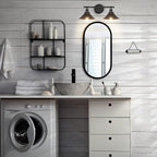 Licperron Black 2-Light Vanity Wall Sconce Lighting, Farmhouse Bathroom Wall - Image 7