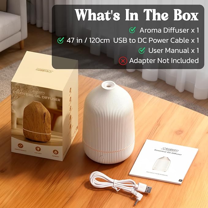 Essential Oil Diffuser, 100ml Aromatherapy Diffuser, Mini Ultrasonic Diffuser - Image 8