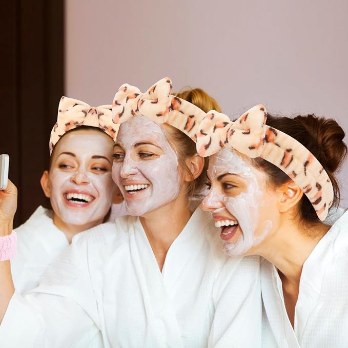 CIEHER Leopard Print Spa Headbands - Image 5