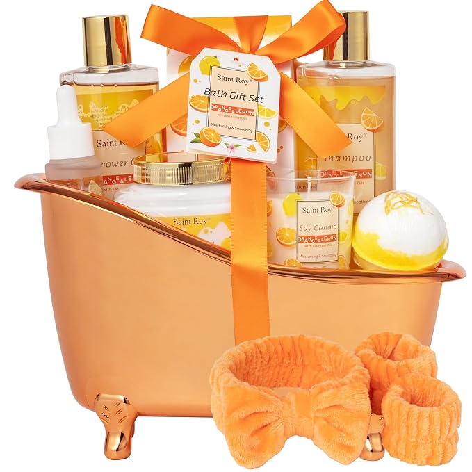 Orange Scents spa gift set Great Gift Lemon Spa Gifts - Image 8