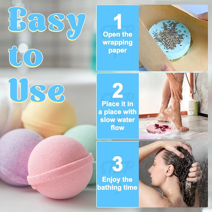 JUYRLE Bath Bomb Making Kit- 49Pcs DIY Bath Bomb Kit - Image 5