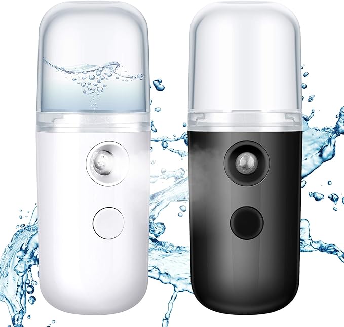 Honoson 2 Pack Nano Facial Mister Spray Bottle Handheld Humidifier Portable by Honoson
