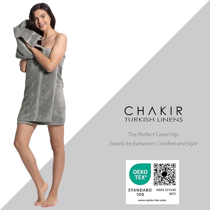 Chakir Turkish Linens Luxury Spa and Hotel Quality Premium Cotton 6-Piece Towel - Image 3