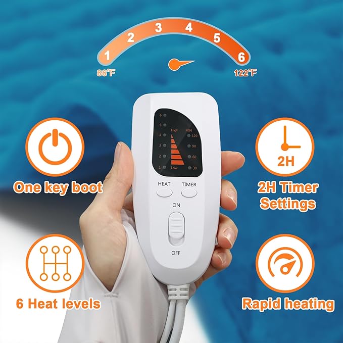 Deepsoon Heating Pad, Electric Heating Pads - Image 4