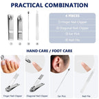 Geosar 12 Sets Manicure Set Bulk Nail Clippers Pedicure Kit Stainless Steel - Image 3