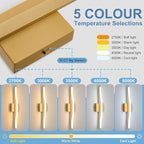 Modern Bathroom Vanity Light 24 inch, Dimmable 5CCT Led Bathroom Light Fixture - Image 2