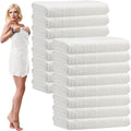 SmoothNovelty 16 Pack Microfiber Bath Towels Bulk 27'' x 60'' Oversized Size by SmoothNovelty