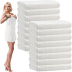 SmoothNovelty 16 Pack Microfiber Bath Towels Bulk 27'' x 60'' Oversized Size by SmoothNovelty