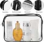 Tbestmax 10 Pack Clear Cosmetic Bags Makeup Bags Portable Waterproof TSA - Image 3