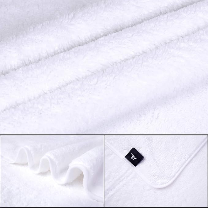 JML Large Bath Towels Set of 2, Lightweight, Lint-Free Microfiber Fleece - Image 2