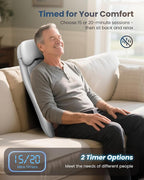 COMFIER Cordless Back Massage Chair Pad - Image 6