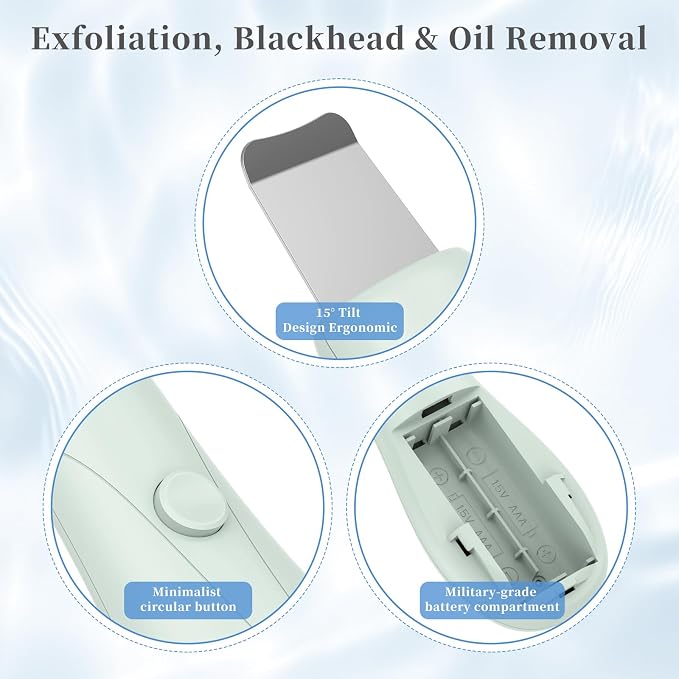 Blackhead Remover Tools, Skin Scrubber Face Spatula Deep Pore Cleaner - Image 4