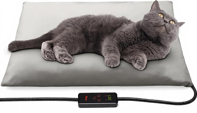 Toozey Small Pet Heating Pad, 6 Adjustable Temperature Dog Cat Heating Pad by Toozey