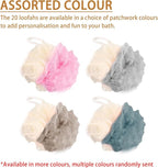 20 Pack Travel Loofah Individually Wrapped, Small Loofah Shower Puff, 30g Mini - Image 4