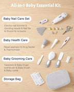 Lictin Baby Healthcare and Grooming Kit, 26 in 1 Rechargeable Nail Trimmer - Image 2