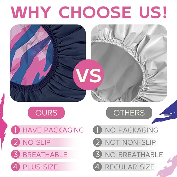 Years calm Waterproof Shower Cap - Image 6
